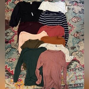 Assorted Long and Short Sleeve Tops